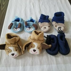 Lot of 4 baby shoes